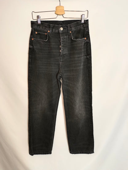 zara black cigarette trousers BASICS PANTS! Pants/Slacks Size 6 CUTE Zara - Regular Fit Pleated