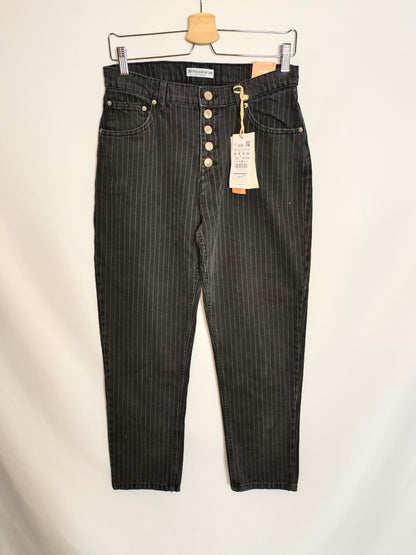 PULL&amp;BEAR. Striped denim trousers, size 38