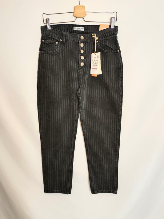 PULL&amp;BEAR. Striped denim trousers, size 38