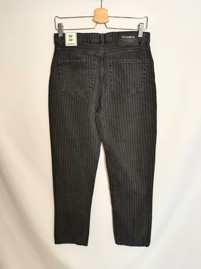 PULL&amp;BEAR. Striped denim trousers, size 38