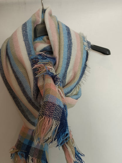 OTRAS. Bufanda oversized rayas