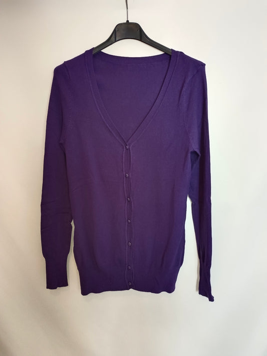 OTHERS. Purple button-down cardigan Yours
