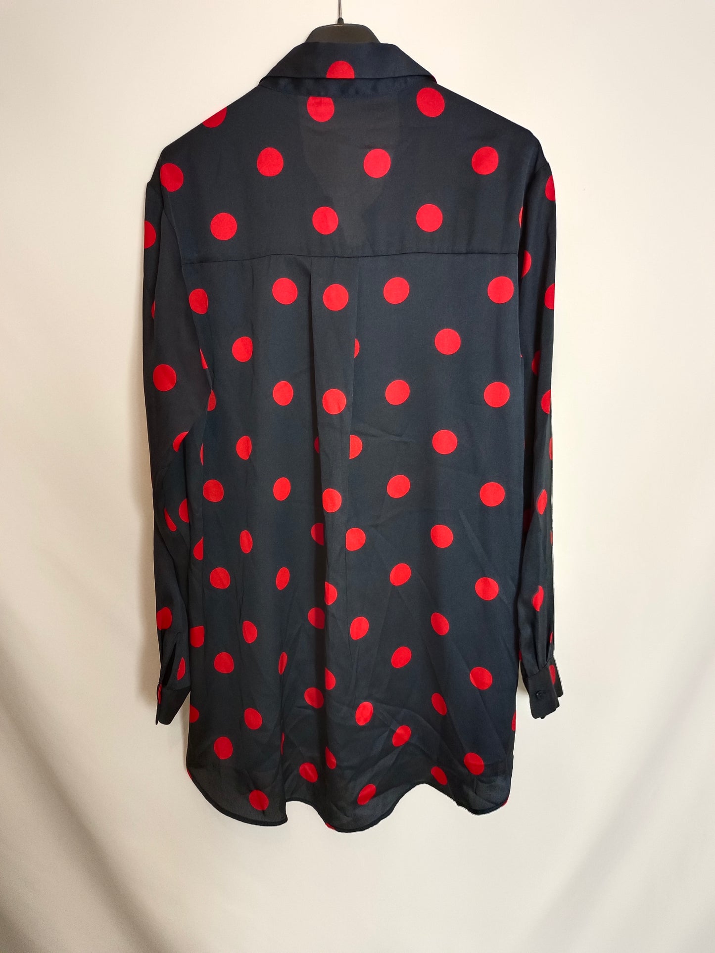 OTRAS. Blusa azul lunares Tu(m/l)