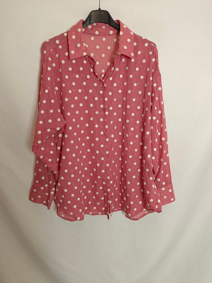 OTHERS. Pink plumeti blouse Tu(m)