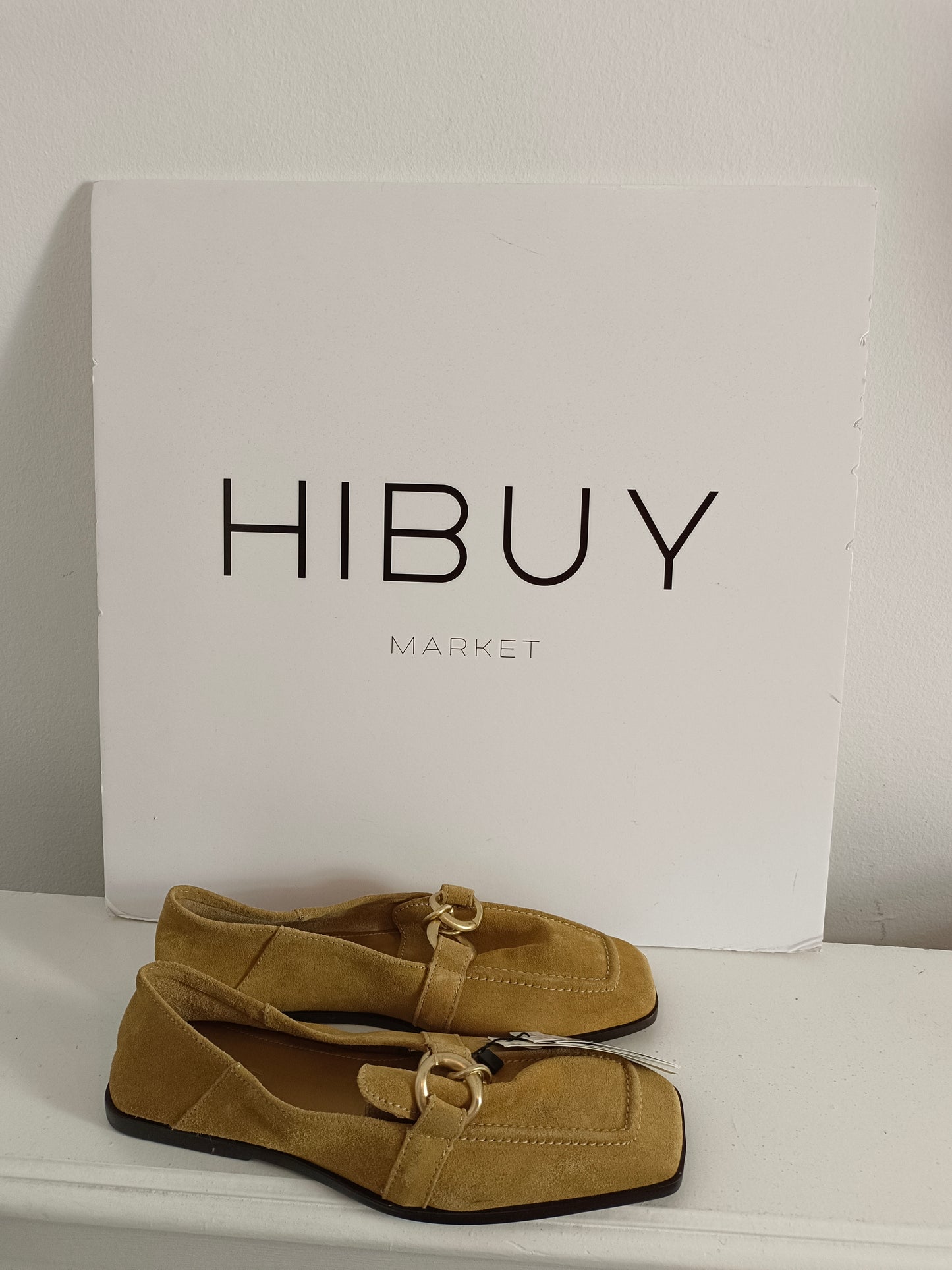 MANGO. Mocasines camel piel T.38