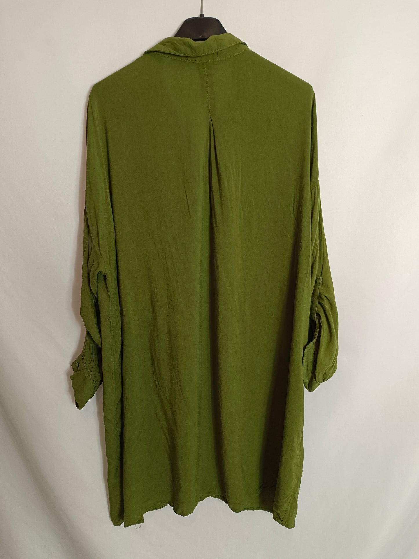 LEFTIES. Vestido verde camisero T.s