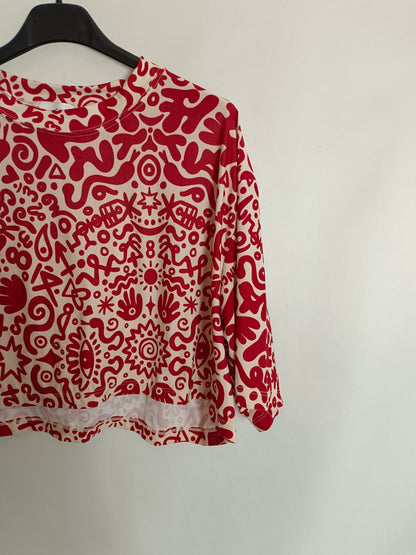 MANDALARA. Top fluido estampado tu(s)