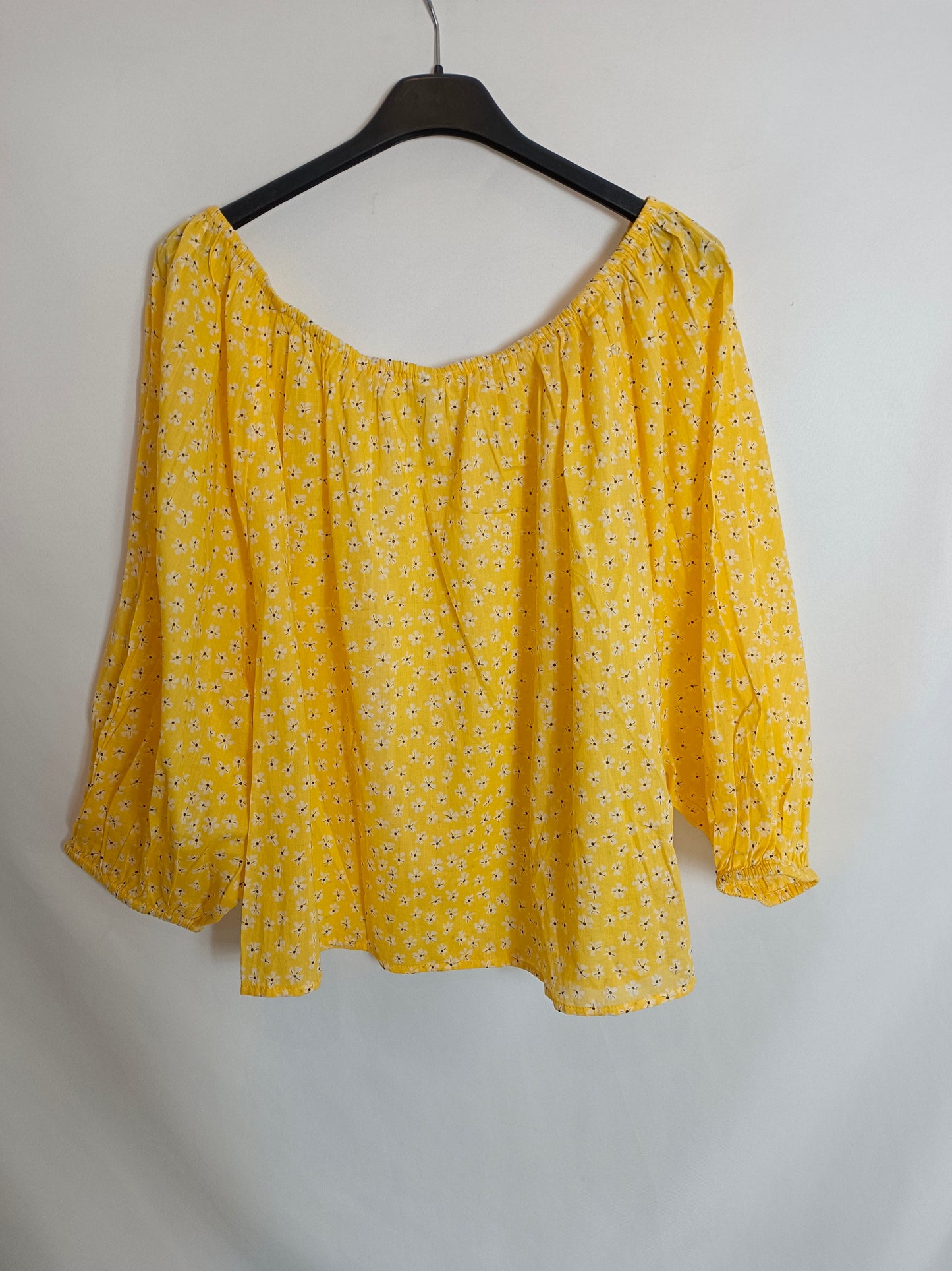 MANGO. Top amarillo flores T.m