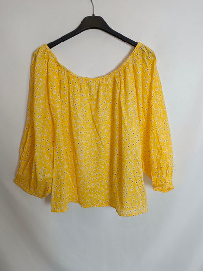 MANGO. Top amarillo flores T.m