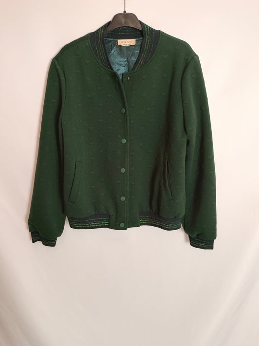 RITA ROS. Bomber verde corazones T.(u)s