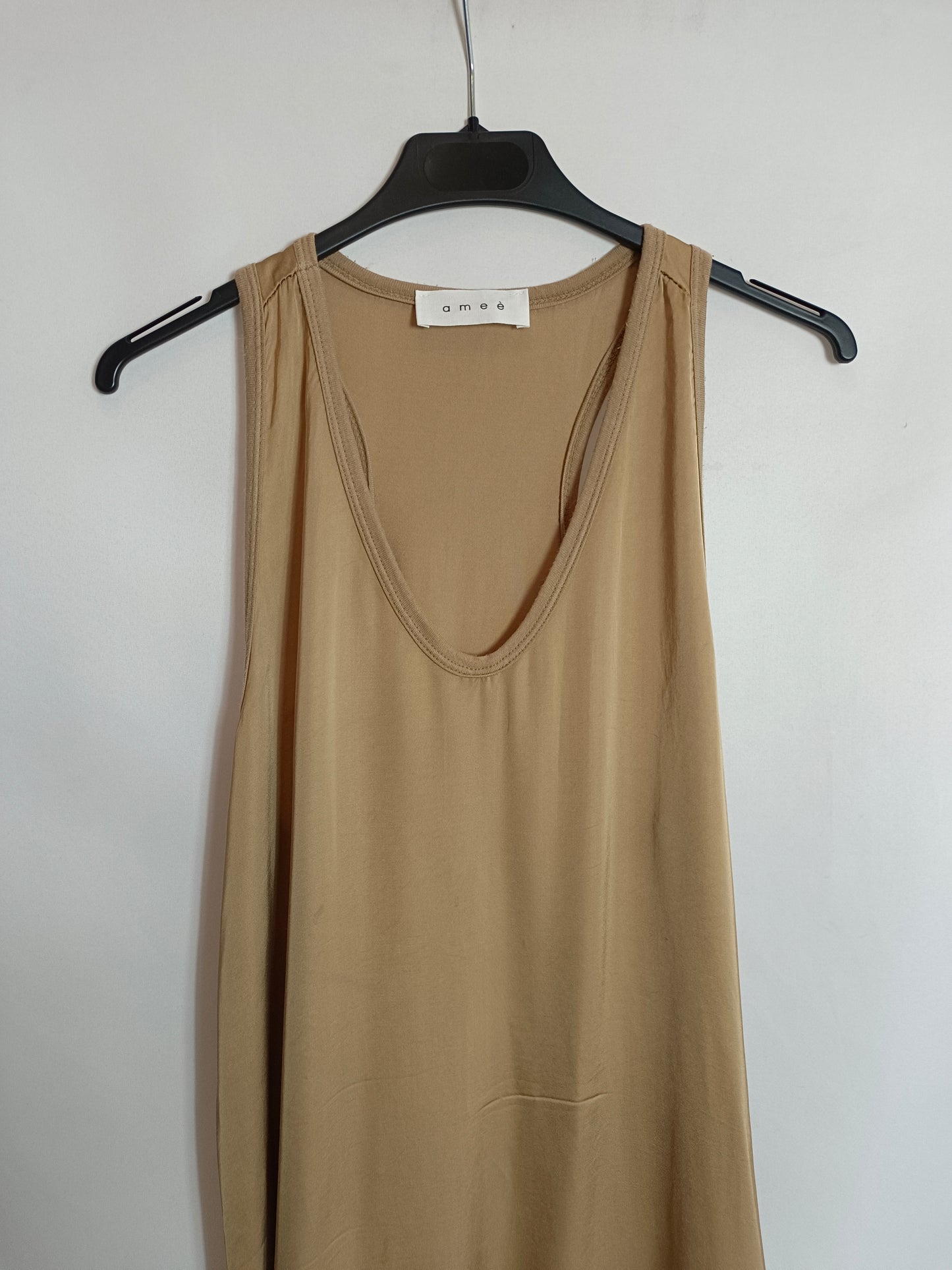 AMEE. Vestido largo camel T.u(s/m)