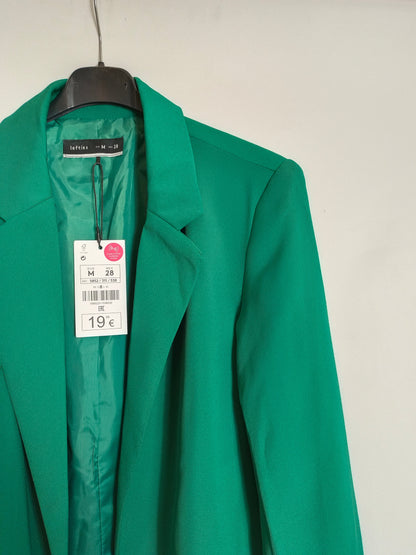 LEFTIES. Blazer verde fluida T.m