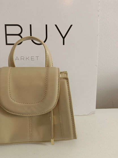 ZARA. Beige leatherette bag