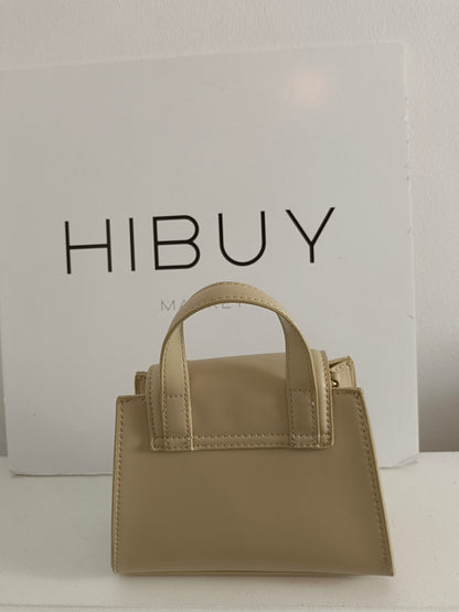 ZARA. Beige leatherette bag