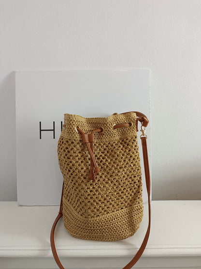 OTHERS. Raffia sack bag
