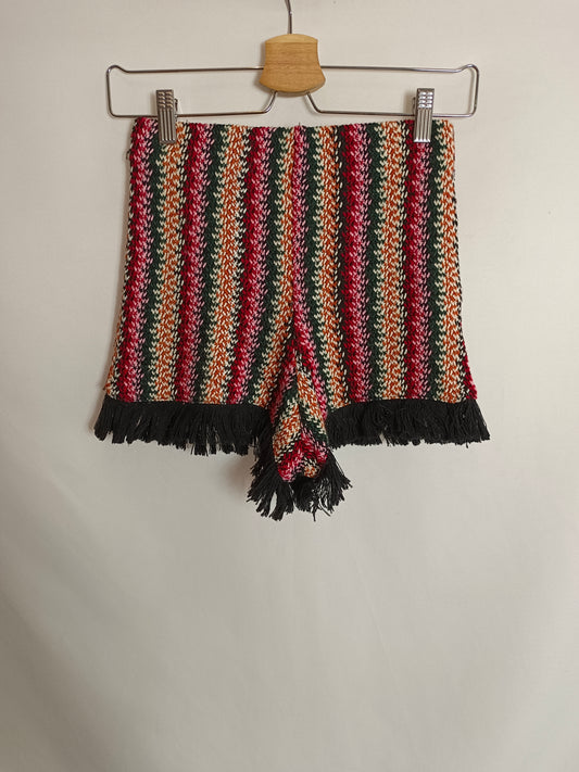 ZARA. Crochet fringed shorts Ts