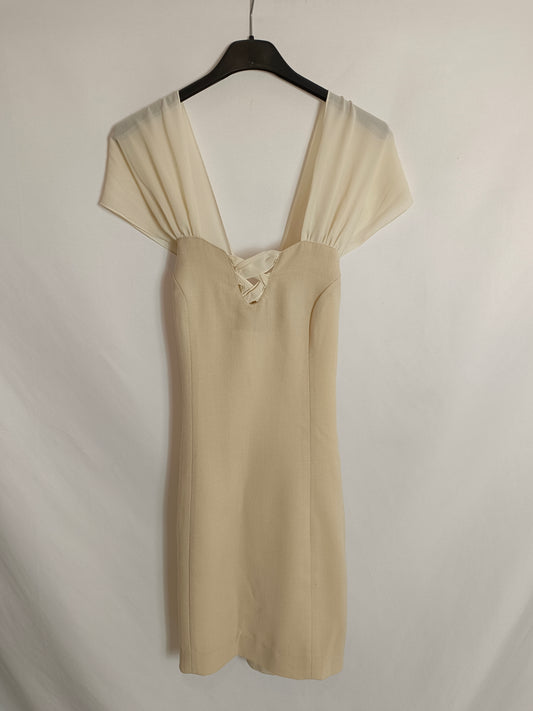 THE BLOCK. Beige strappy dress (xs/s)