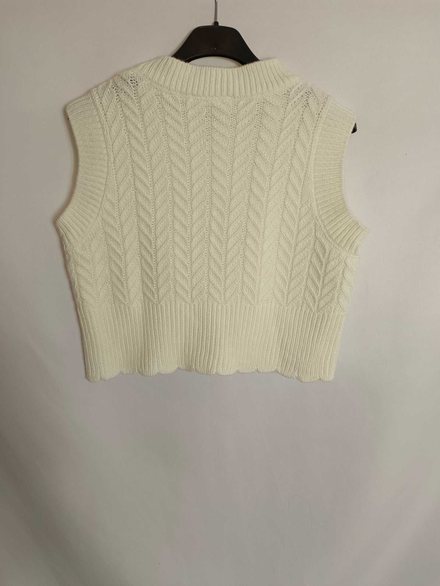 BASYCO. Jersey beige sin mangas TU(xs)