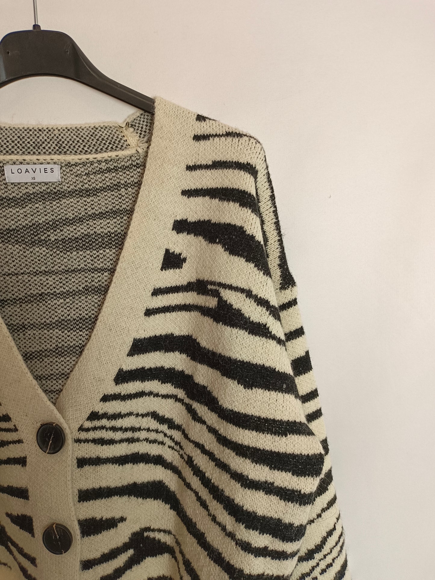 LOAVIES. Cárdigan animal print T.xs