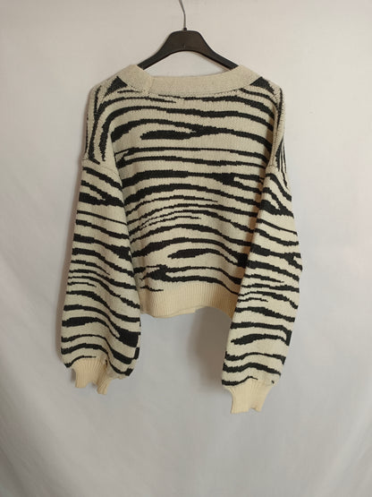 LOAVIES. Cárdigan animal print T.xs