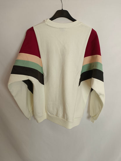 KAOTIKO. Beige striped Ts sweatshirt
