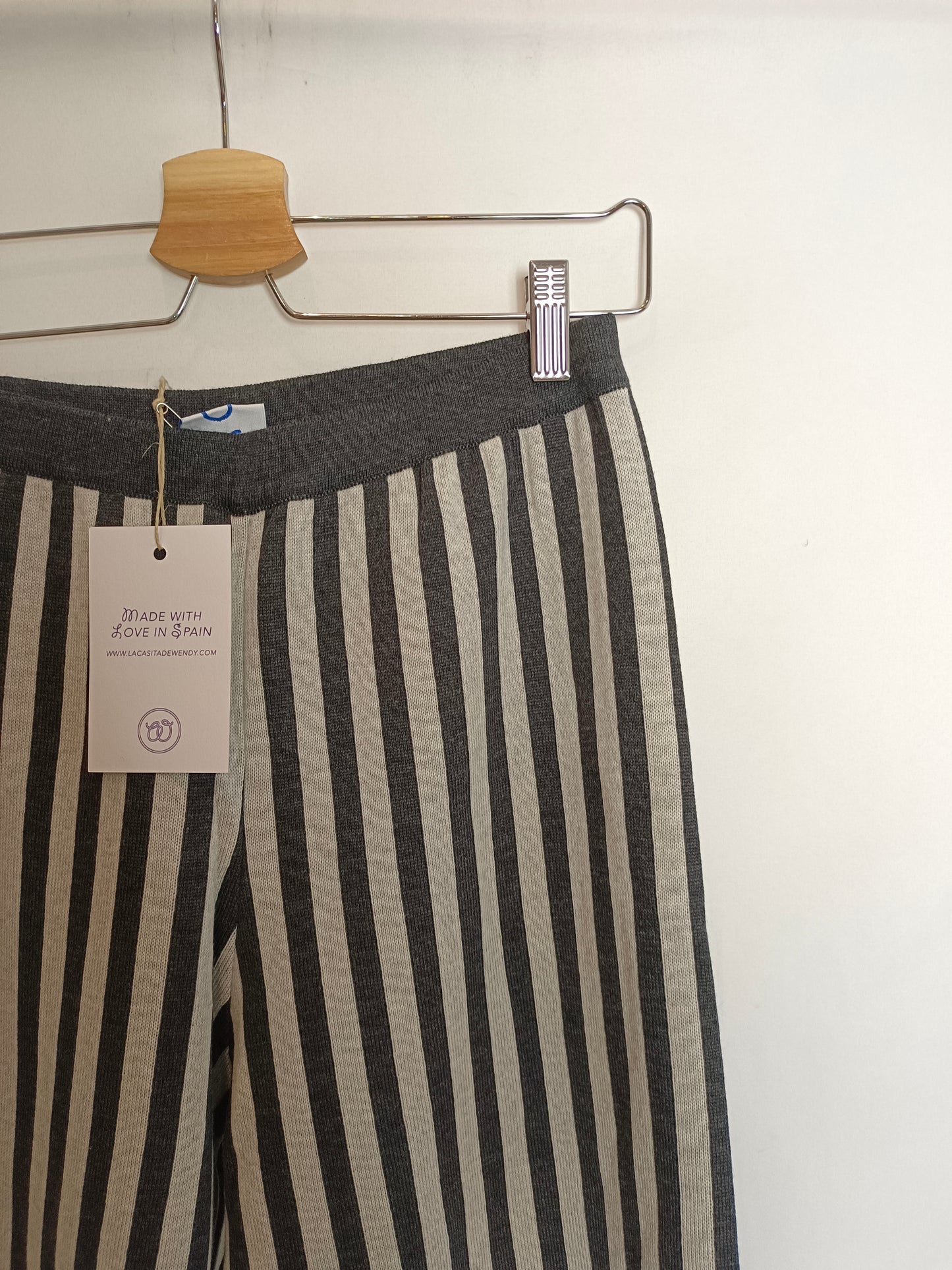 WENDY'S LITTLE HOUSE. Striped knit trousers Tm