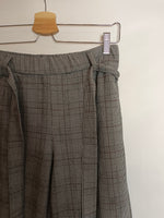 ZARA. Pantalón culotte gris T.m