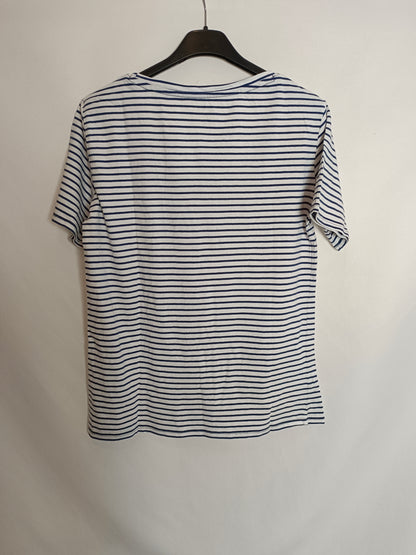 CORTEFIEL. Camiseta rayas marineras T.s