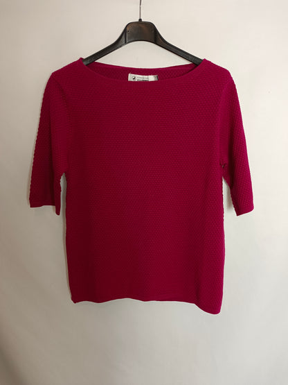 CORTEFIEL. Burgundy Ts knit top