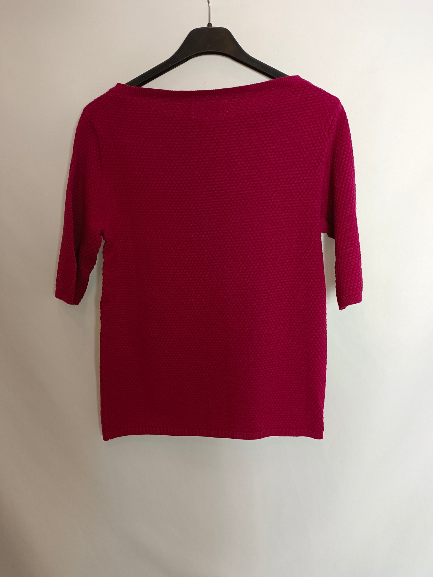 CORTEFIEL. Burgundy Ts knit top