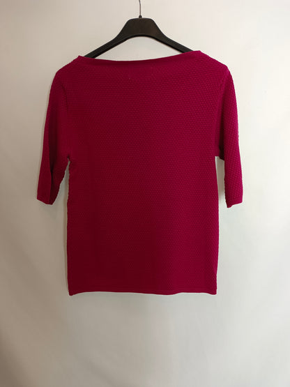 CORTEFIEL. Burgundy Ts knit top