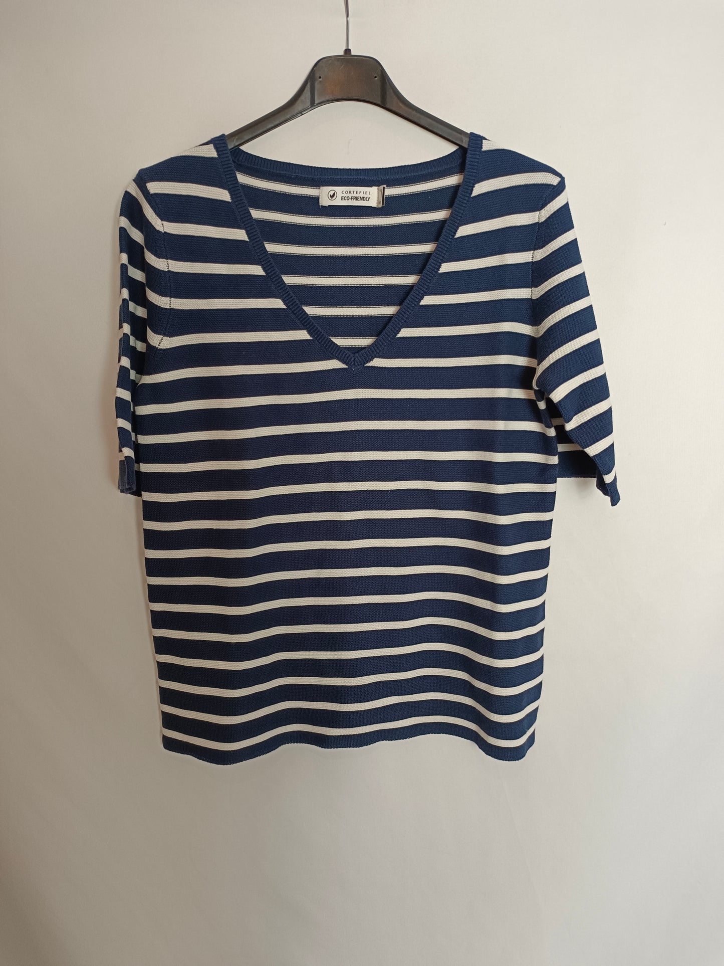 CORTEFIEL. Striped Ts knit top