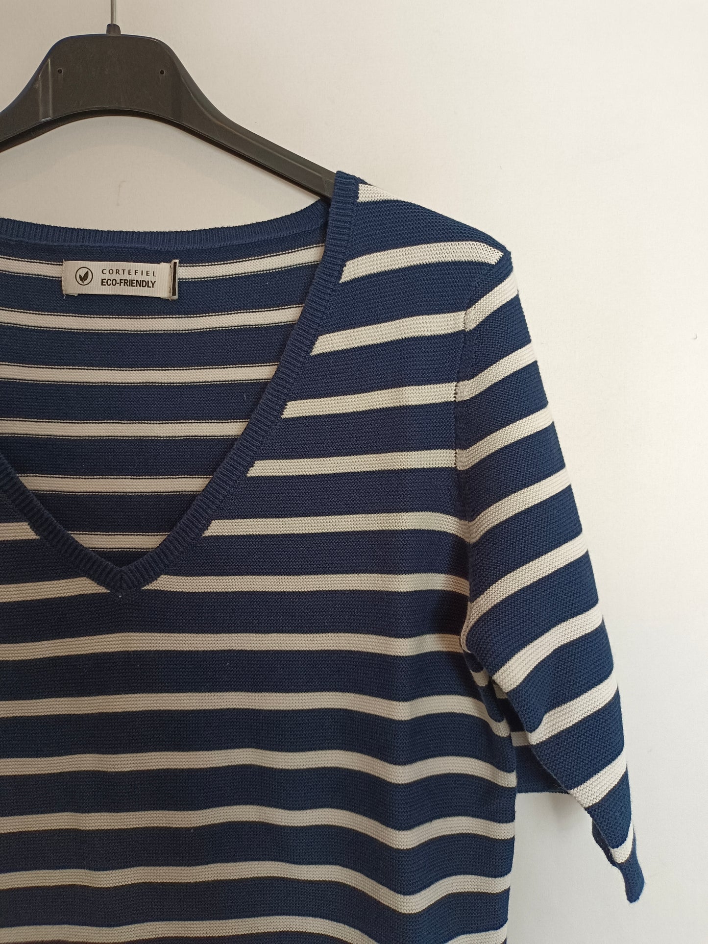 CORTEFIEL. Striped Ts knit top