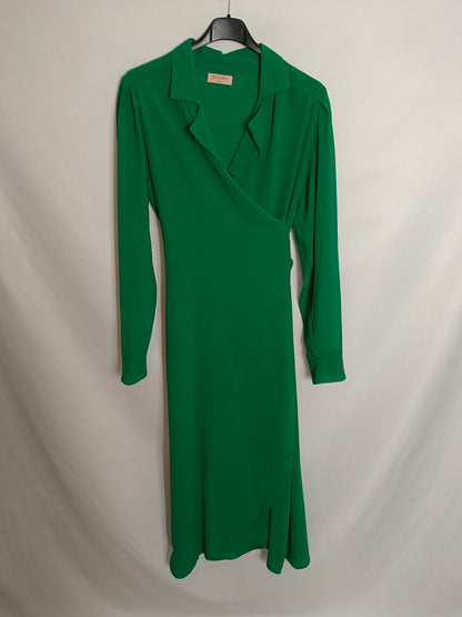 BIMANI. Green wrap dress Tm