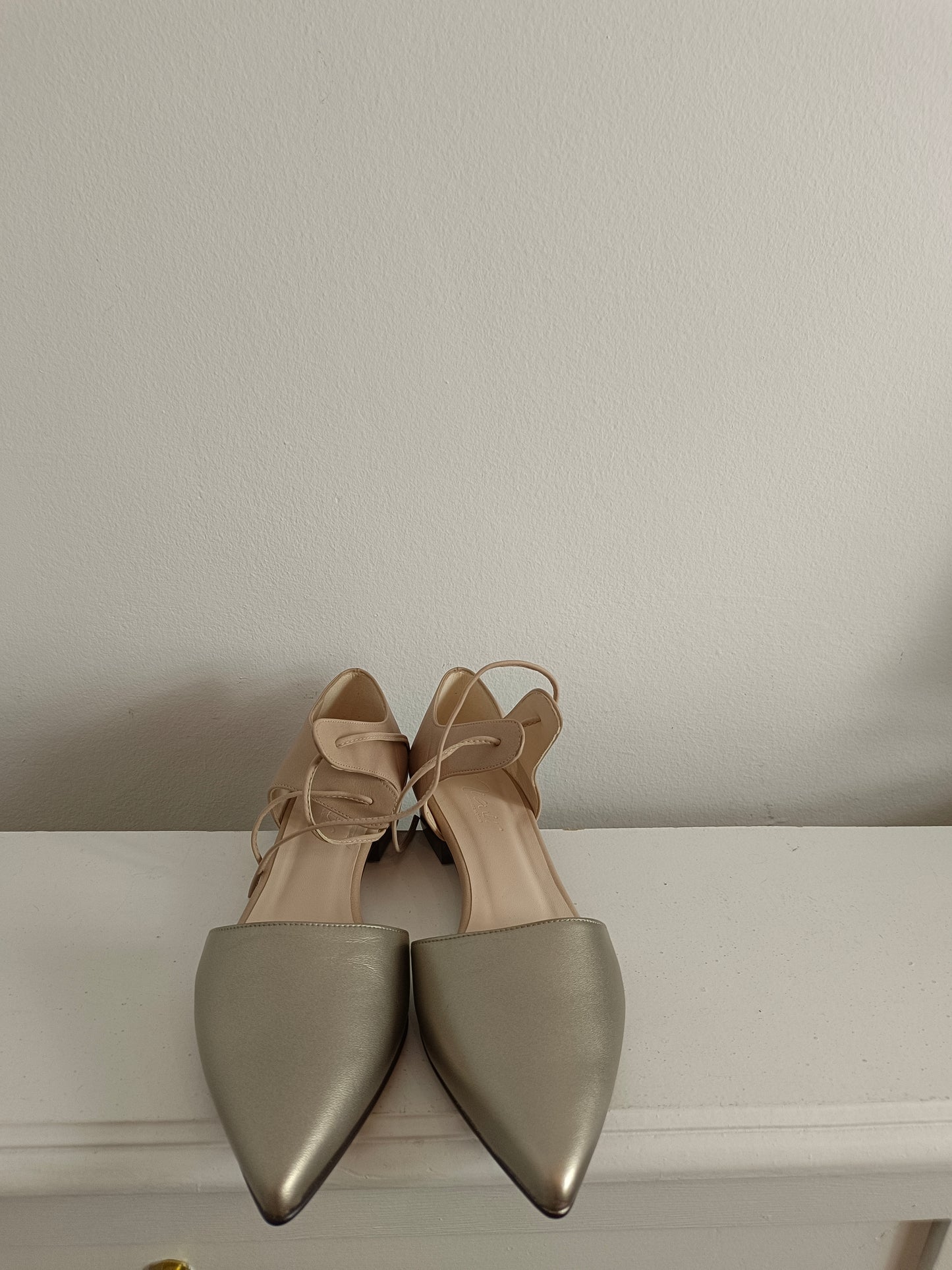 MICUIR. zapatos piel bicolor T.38