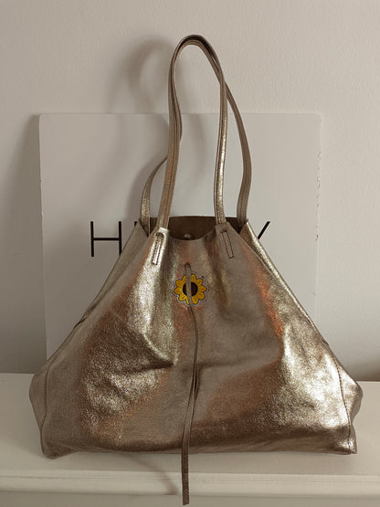 MADREFIERA. Bolso cobre purpurina