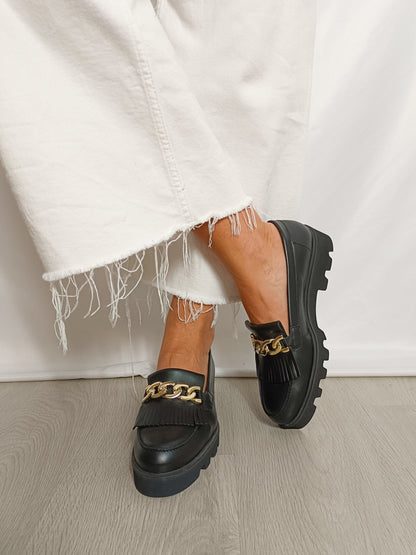 MARTINELLI. Zapatos mocasín negro T.40