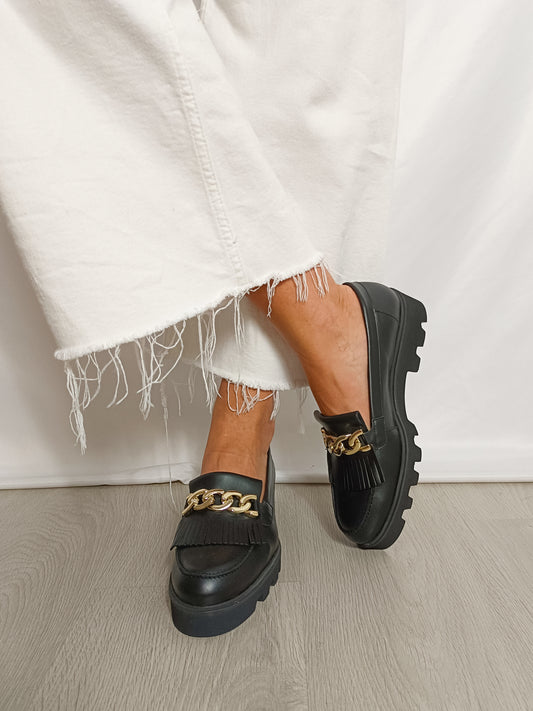 MARTINELLI. Zapatos mocasín negro T.40