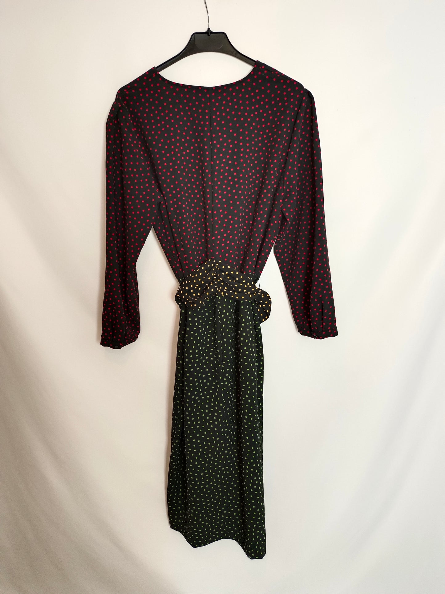 ZARA. Polka dot wrap dress Tl