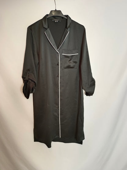 PRIMARK. Black shirt dress size 38