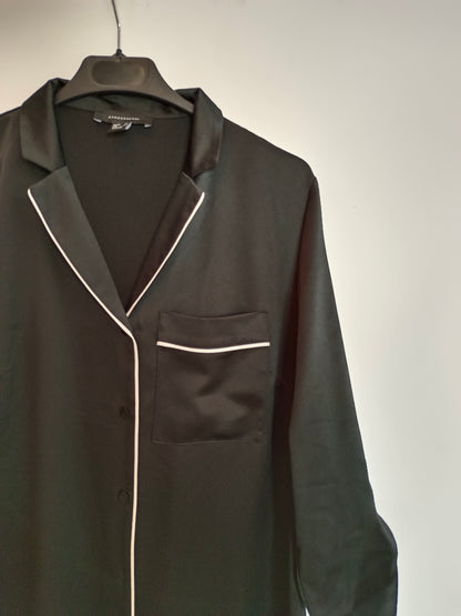PRIMARK. Black shirt dress size 38