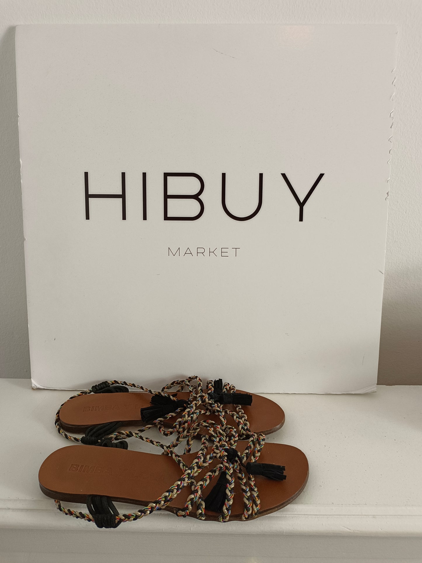 BIMBA Y LOLA. Sandalias trenzadas T.38