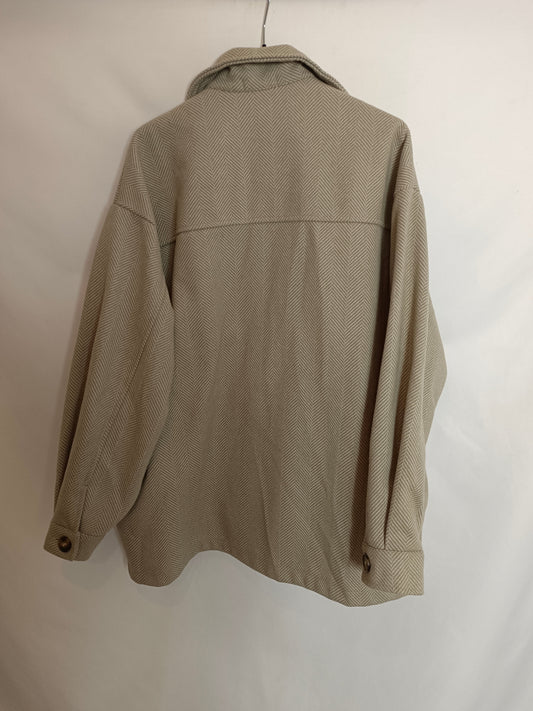 BO COOL. Beige herringbone jacket TM