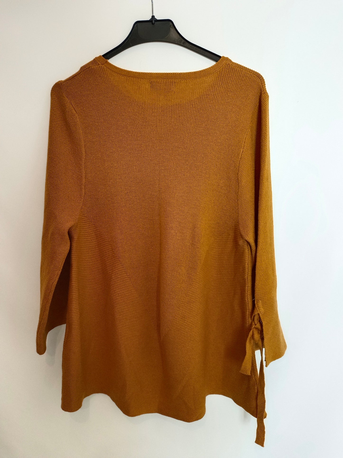 JAVIER SIMORRA. Mustard bow-tie sweater, size 38