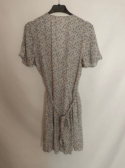 OYSHO. Beige floral dress TM