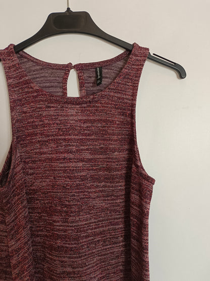 STRADIVARIUS. Vestido corto hilos T.s