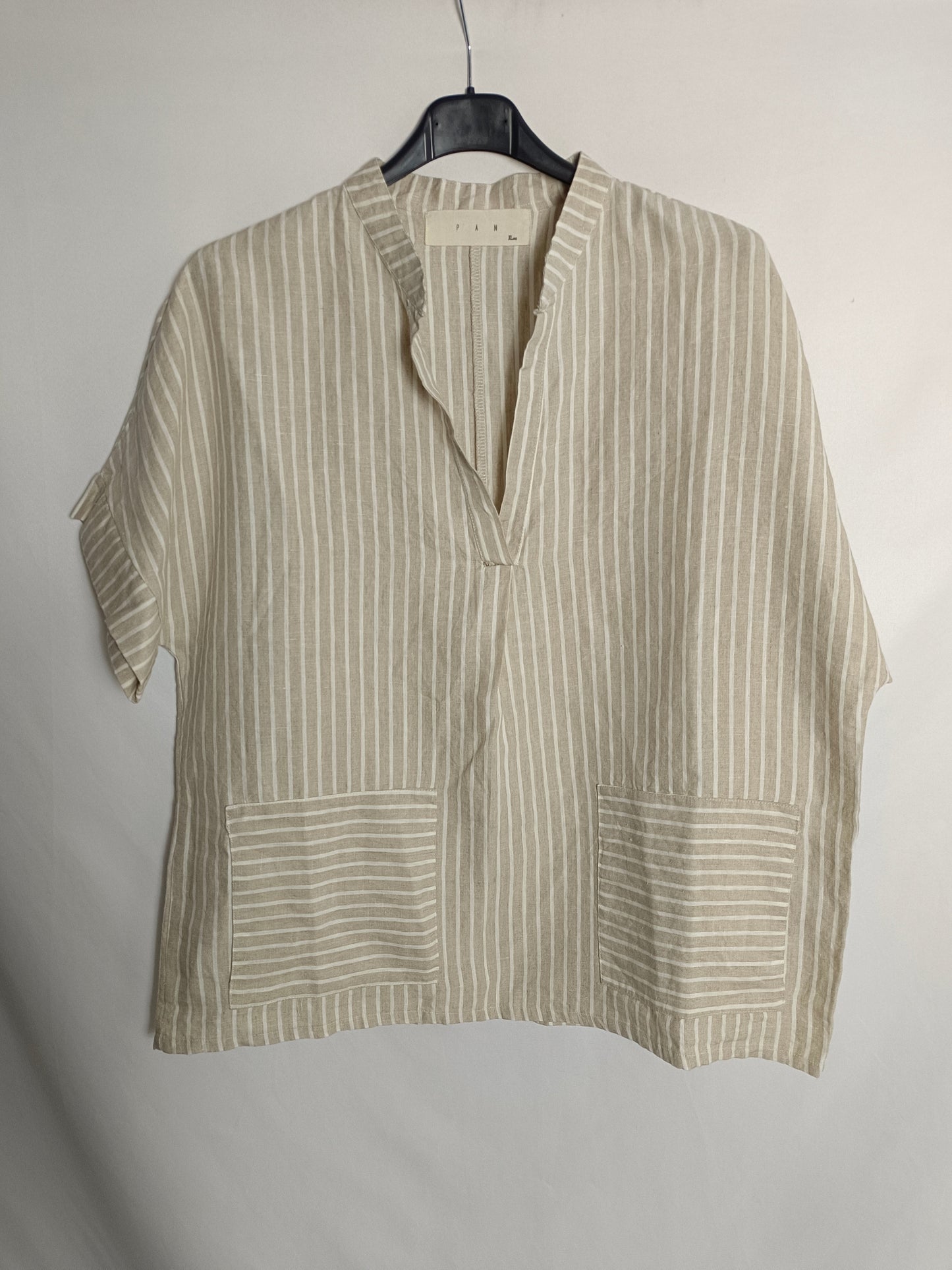 PAN. Blusa rayas lino T.L/XL
