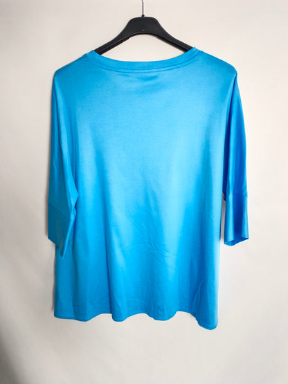 COS. Camiseta oversized azul T.s