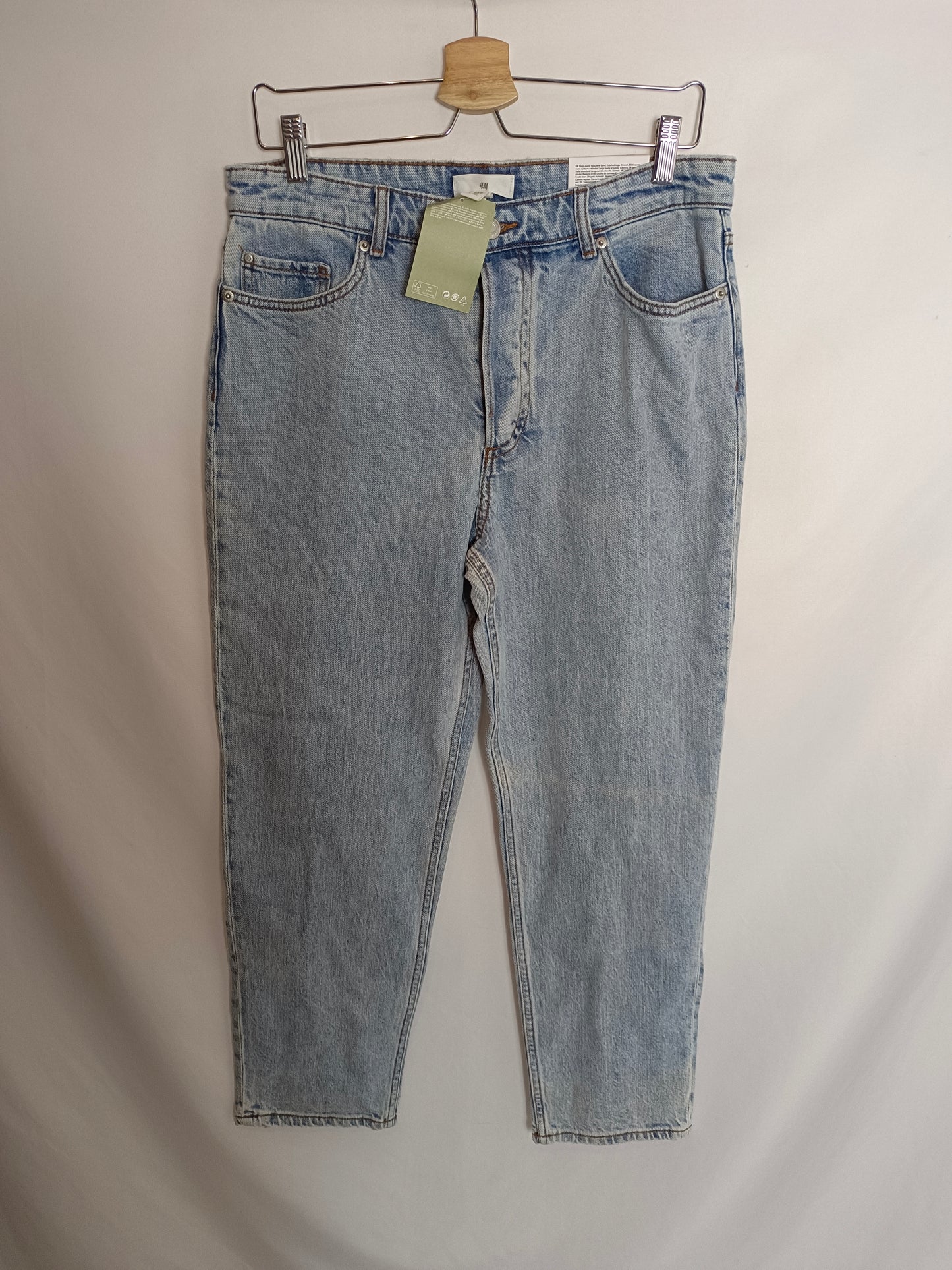 H&amp;M. Regular waist denim pants, size 42