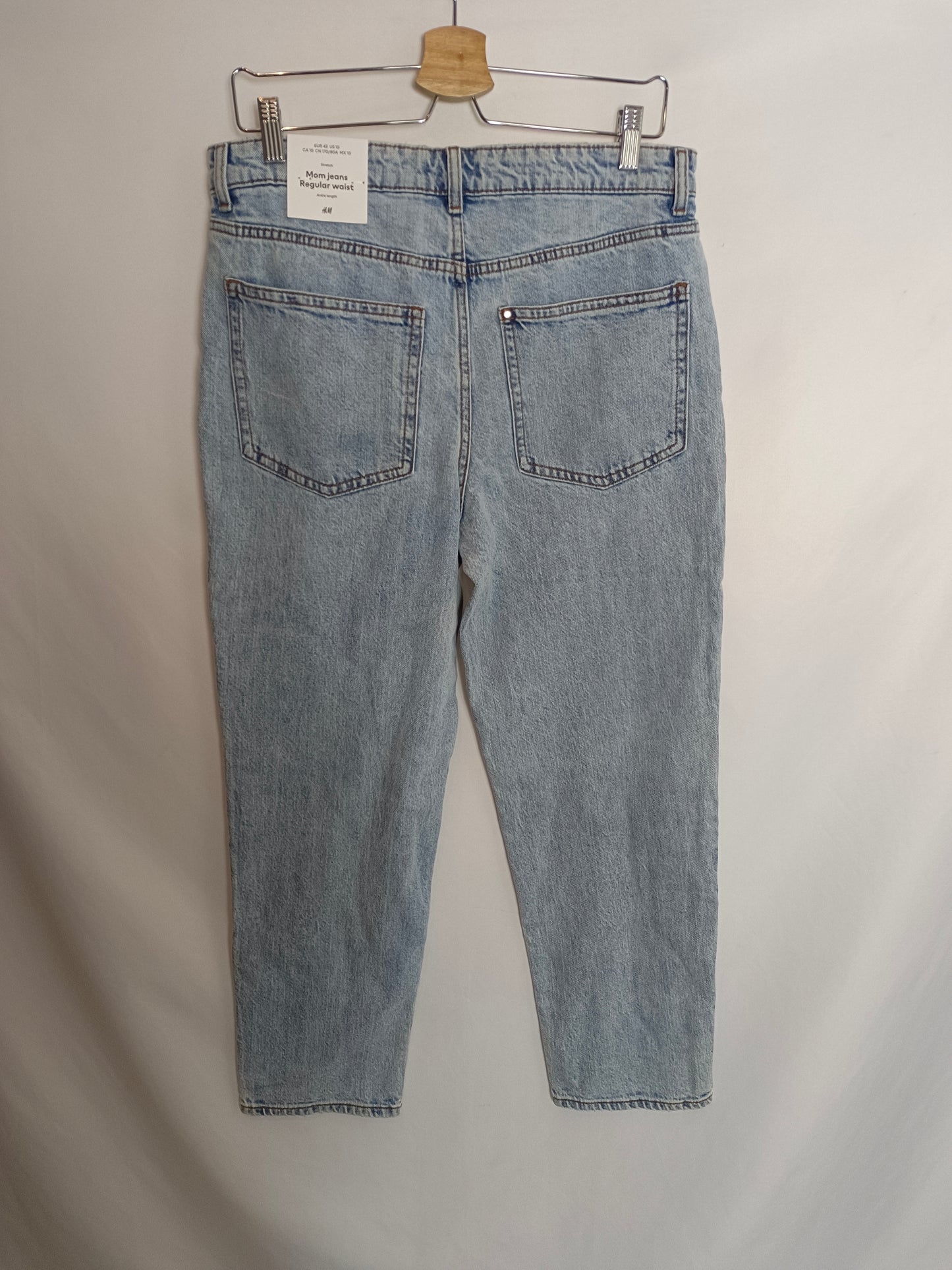 H&amp;M. Regular waist denim pants, size 42